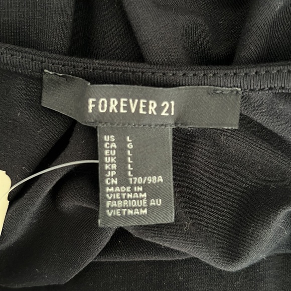 Forever 21 black contour dress size L (NEW) - Picture 4 of 5